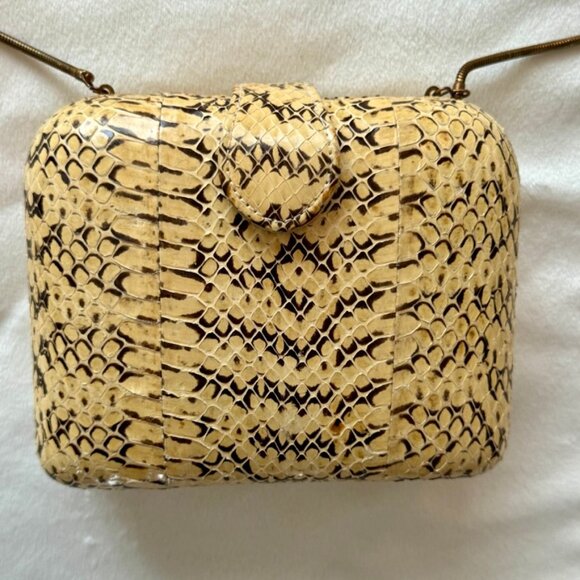 Gorgeous Vintage Le Ann Python Purse - Picture 2 of 11